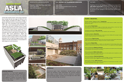 Precedent Study of ASLA Green Roof