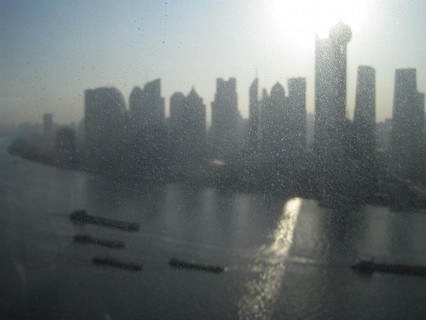The cityscape of Pudong, New Years Day Morning, 2011
